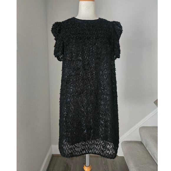 Sezane Cory Elegant Black Mini Cocktail Dress Size S - Picture 1 of 8